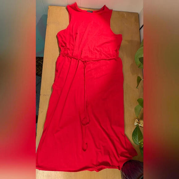 😎 Denver Hayes Coral Sleeveless Stretch Maxi Dress , Size XXL - Picture 6 of 6
